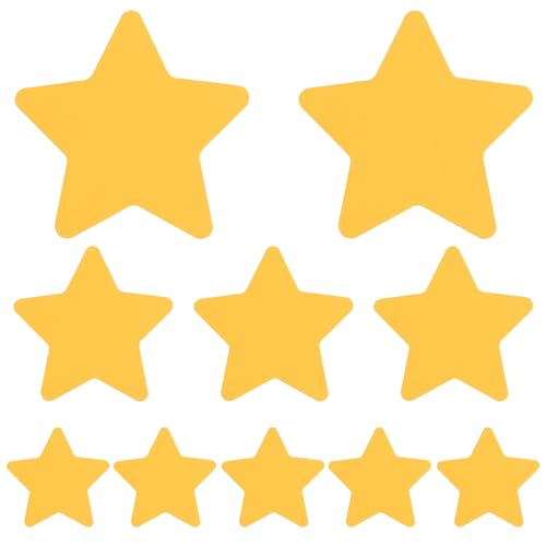 MixTeach 120 Pcs Gold Star Cutouts Assorted Sizes Paper Star Shapes Die Cut 6 4 2.5 Inches Yellow Star Classroom Decoration for Bulletin Board DIY Kids School Craft Projects Party Wall Decoration
