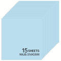 15Sheets Light Blue Cardstock Paper 12x12 Card stock for Cricut, Thick Construction Paper for Card Making, Scrapbooking, Craft 90 lb / 250 gsm (Light Blue) - color: Light Blue