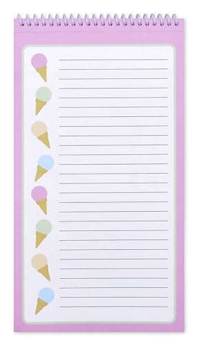 iscream Fold and Send Girls Stationery Card Pad with Seals - Tasty Scoops - color: Tasty Scoops