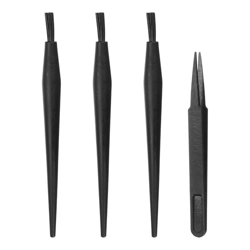 PATIKIL 3pcs ESD Brush Electronic Cleaning Brush Set with 18x12mm Bristles - size: 18 x 12 mm / 0.71 x 0.47 Inch