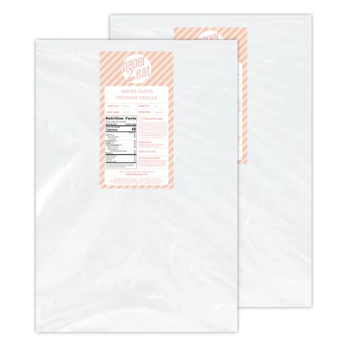 Printable Edible Wafer Paper Sheets from paper2eat (0.60 mm - 100 sheets/Vanilla) - style: 0.60 mm - 100 sheets / Vanilla