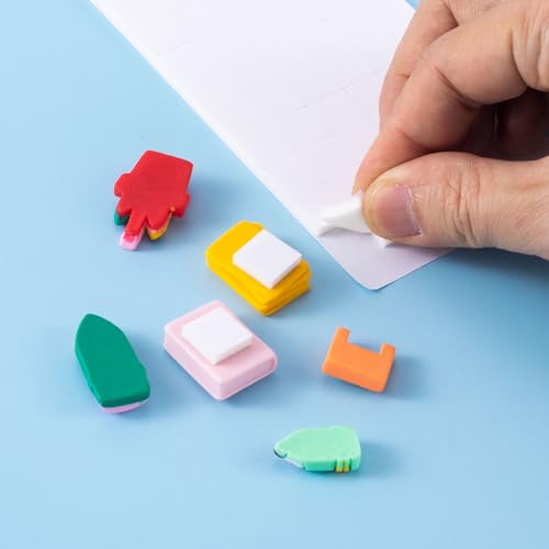 Joez Wonderful 4 Sheets Foam Adhesive Squares, 4 Sizes, White - style: 4 Sheets (6mm+12mm, 8mm+10mm)