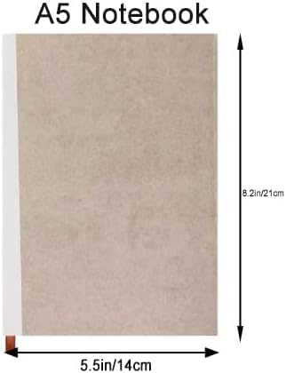 Blank Refill Paper for Hardcover Leather Notebook, A5 Unlined Refill Page for Refillable Sketchbook with Pocket, 240 Pages Notebook Paper for Drawing with Ribbon Bookmark - color: Refill Paper, size: A5 Blank Paper