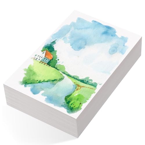 80 Sheets Watercolor Paper, 2.5 x 3.5 in, 110 Lb/230 GSM, Cold Press - size: 2.5 x 3.5Inch
