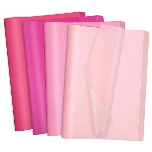 woric 160 Sheets Pink Tissue Paper for Gift Bags 20 X 14 Inches | Assorted Pink Tissue Paper Bulk for Bouquet Back To School Crafts Birthday Weddings Baby Shower Girl Decorations - color: Assorted Pink