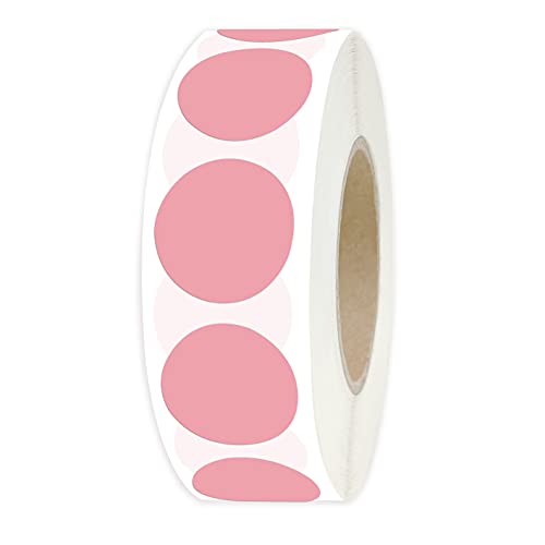 PARLAIM Pink 0.75 inch Round Color Coding Circle Dots Label in Box 1000pcs - color: Pink, size: 1 Roll-1000PCS