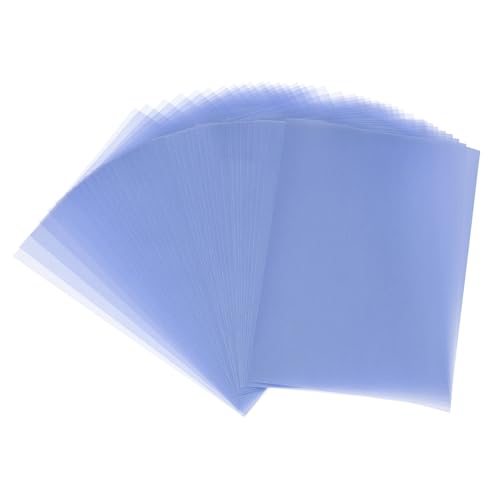 PATIKIL Vellum Paper 65 Sheets 5x7, Navy Blue Translucent Vellum Paper Printable 100GSM for Invitations Printing - color: Navy Blue