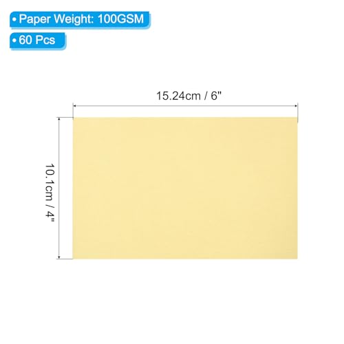 PATIKIL 60 Sheets Vellum Paper 4x6 Gold Tone - color: Orange