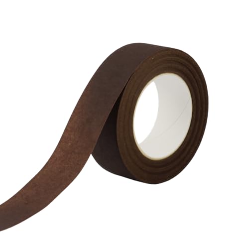 4 Rolls 1 Inch Wide Floral Tape Brown Flower Tape for Bouquet Stem Wrapping (4, Brown, 1 inch*30Yard) - color: Brown, size: 1 inch*30Yard