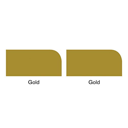 Winsor & Newton Promarker Metallic, Set of 2, Gold | Twin-tipped, Broad chisel nib for broad strokes & shading, Fine bullet tip for precision, Alcohol-Based Ink - color: Gold, style: Set of 2