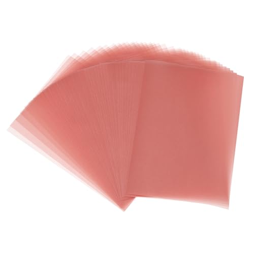 PATIKIL 65 Sheets Vellum Paper 5x7, Vellum Paper Printable Translucent Paper 100GSM for Invitations Printing, Red - color: Red