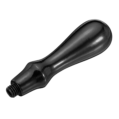 PATIKIL Wax Seal Stamp Handle Only, Wooden Handle Replacement Sealing Stamp Handles for Wedding Invitation Card Letter Envelope Style 16, Black