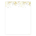 Modern Gold Star Confetti Letterhead / 40 Decorative Sheets / 8.5" x 11" Matte Shine Twinkle Star Themed Event Paper/Graduation Baby Shower Party All Occasion Stationery - color: Modern Gold Star Confetti