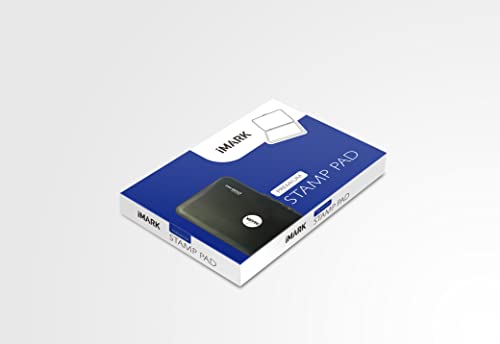 IMARK Large Stamp Pad, Premium Quality Felt Pad, 3.45” x 6.20”, Lightweight (Blue) - color: Blue