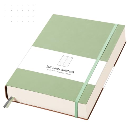 AHGXG Dotted Journal, 320 Pages, B5 (7.6'' X 10'') - color: Light Green, size: B5