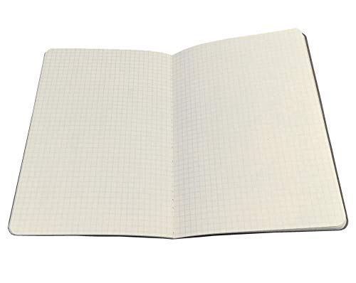 ALIMITOPIA Pocket Notebook 6 pack Brown Softcover Thread-bound Small Notebook Journal Diary Memo NotePad,A6 Size(4"X5.5"),30 sheets(Gridding Pages) - size: A6 Size (Gridding Pages)