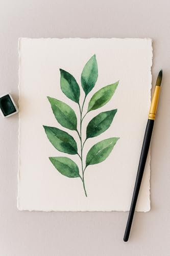 300 GSM Deckle Edge Cotton Paper - Soft, Textured Handmade Sheets for Invitations, Artwork, Stationery, and DIY Crafting (Pack of 25) (2.5 x 3.5 inch) - size: 2.5 x 3.5 inch