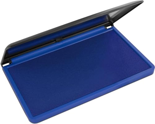 Mark 2000 Premium Blue Ink Stamp Pad - 3" by 6" - Quality Felt Pad - color: Blue, size: (3" x 6") Stamp Pad
