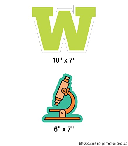 Carson Dellosa Core Subjects Wall Signs Classroom Decor, 37-PC | Durable Reading Comprehension, Math, Writing, and Science Classroom Wall Decor and School Supplies Cutouts - style: Subject Wall Signs