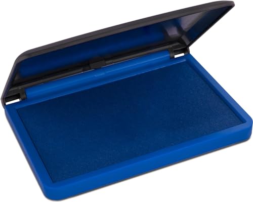 Mark 2000 Premium Blue Ink Stamp Pad - 2" by 4" - Quality Felt Pad - color: Blue, size: (2" x 4") Stamp Pad