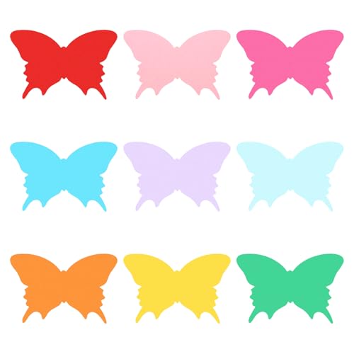 PATIKIL Bulletin Cutouts Paper, 108 Pcs Cute Butterfly Shape Bulletin Board Paper Cut Outs Decorations with Adhesive Points for Classroom DIY Crafts Projects Party Supplies, Multicolored - style: Cute Butterfly Shape