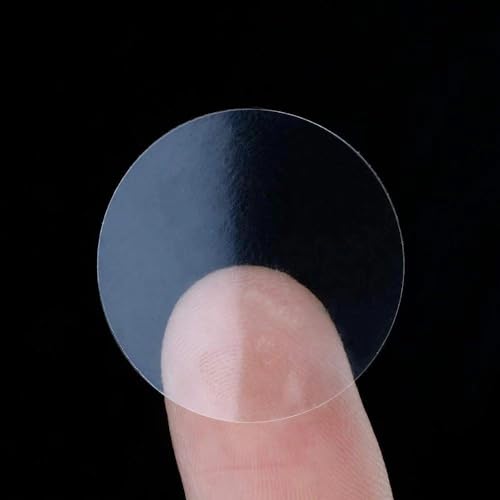 1.5 inch Clear Package Seals Stickers, 1000 Labels per Roll, Envelope Seals Round Circle Wafer Seal Clear Labels - size: 1.5 inch