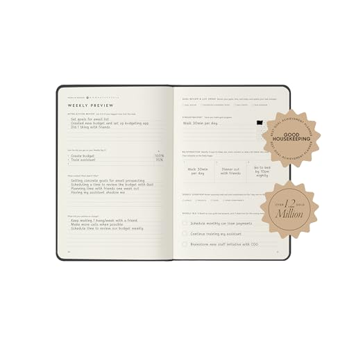 Full Focus Sea Blue Linen Planner by Michael Hyatt - The #1 Daily Planner to Set Annual Goals, Increase Focus, Eliminate Overwhelm, and Achieve Your Biggest Goals - Hardcover - color: Sea Blue