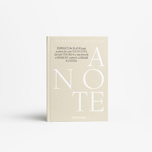 PrintWorks Notebook, Just a Note, Beige – A lined journal notebook designed as a canvas for your thoughts and memories, perfect for daily writing, journaling, and personal reflection. - color: Beige