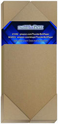 100 Sheets Chipboard 24pt (Point) 4 X 9 Inches Light Weight Size Fits #10 Envelope .024 Caliper Thickness Cardboard Craft|Packing Brown Kraft Paper Board - size: 4x9 - 100 Sheets