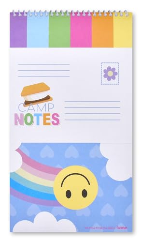 iscream Fold and Send Girls Stationery Card Pad with Seals - Camp Notes - color: Camp Notes