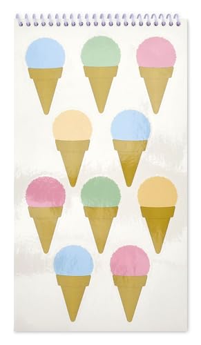 iscream Fold and Send Girls Stationery Card Pad with Seals - Tasty Scoops - color: Tasty Scoops