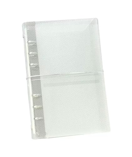 M5 Mini Size Binder Cover Clear Plastic 5 Ring Shell - color: Mini