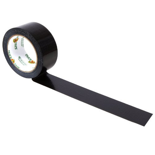 Duck Brand 1265013 Color Duct Tape, Single Roll, Black - color: Black, size: Single Roll