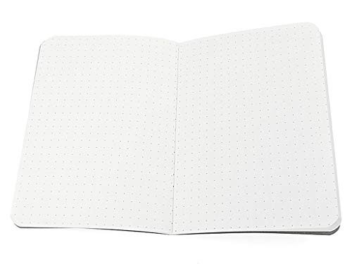 ALIMITOPIA 6 pack Notebook Brown Softcover Thread-bound Notebook Journal Diary Memo Notepad,A5 Size(5.5"X8.3"),30 sheets(Dot Grid Pages) - size: A5 Size (Dot Grid Pages)