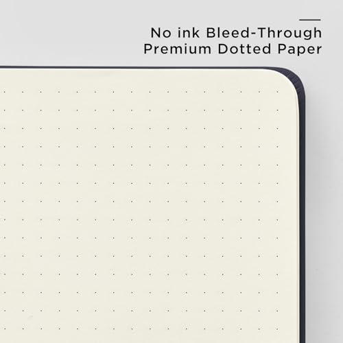 &And Per Se Dotted Journal – A5 Hardcover, Dot Grid Notebook for Planning & Journaling, 160 Pages 100gsm Paper, Stickers - 5.7'' x 8'' (Royal Blue) - color: Royal Blue, style: Dotted 160 pages