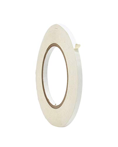 WOD CFTC6 Console Artist Tape White, 1/4 inch x 60 yds. Flatback Paper Marking/Labeling Tape Residue Free, for Watercolor Paper to Prevent Tearing - color: White, size: 1/4 in. x 60 yds