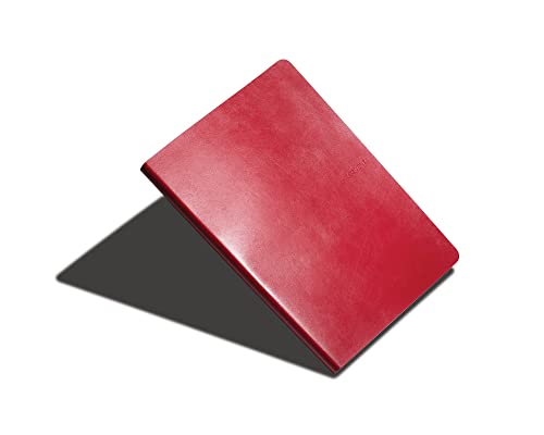 Classic 360 Soft Bound Journal Writing Notebook Red Lite Large 7.5 - inch x 10 - inch 100 Sheets / 200 Pages Ruled/Lined Premium Paper - color: Red Cover with Ruled Paper, size: B5 Large Lite