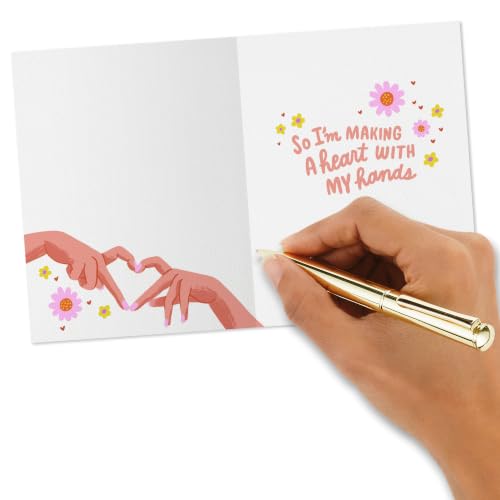 Hallmark Good Mail Love Card for Friendship (Heart Hands) - style: Heart Hands