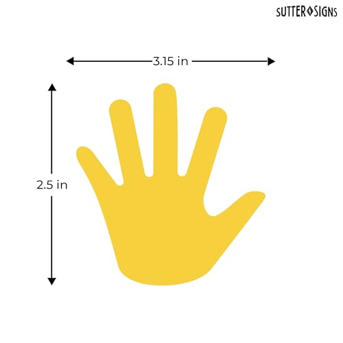 Paper Hand Cutouts for Bulletin Board 108pcs - color: Hand