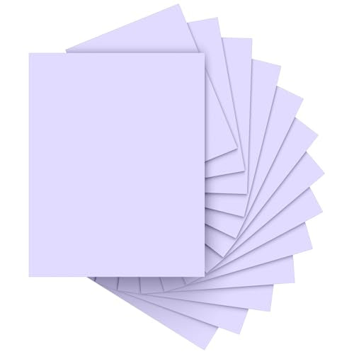 40 Sheets Purple Cardstock Paper 8.5 x 11, Purple Cardstock Printer Paper | Lavender Card Stock Paper 8.5 x 11, 200 GSM Light Purple Construction Paper for DIY Cards, Greeting Cards, Party Decorations - color: Purple, size: 8.5x11 IN-40 Sheets