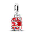 Charms for Bracelet Necklace 925 Sterling Silver Charm Beads for Woman - color: red