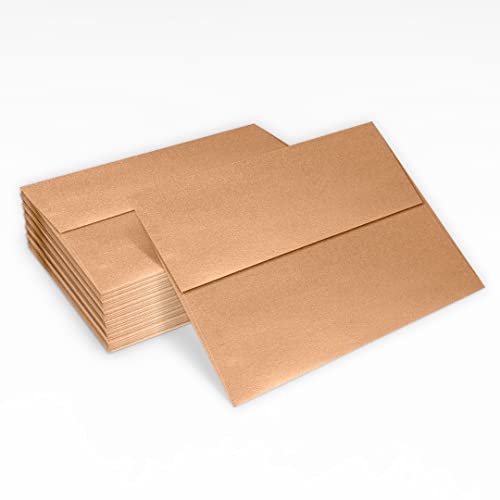 LUXPaper A7 Invitation Envelopes | Peel & Press | 5 1/4" x 7 1/4" | Copper Metallic | 80lb. Text | 250 Qty - color: Copper Metallic, size: 250 Qty.
