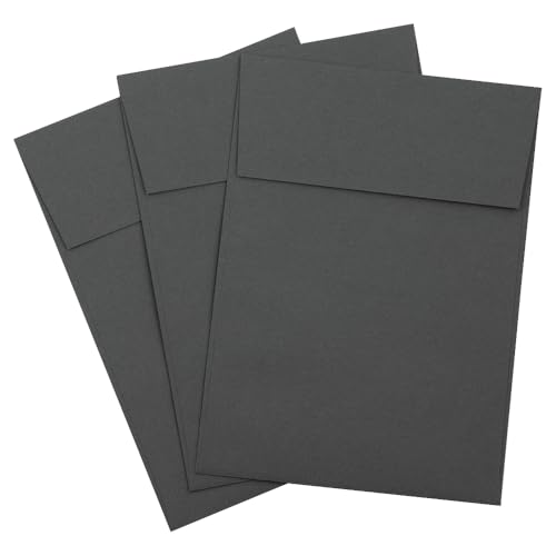 LUXPaper Vertical A7 Invitation Envelopes | 5 1/4" x 7 1/4" | Smoke Gray | 80lb. Text | 50 Qty - color: Gray