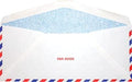 LUXPaper #10 Commercial Flap Business Envelopes | Security Tint | 4 1/8" x 9 1/2" | Airmail | 20lb. Text | 50 Qty - color: 20lb. Airmail w/ Security Tint