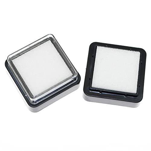 Lind Kitchen 12PCS 3x3cm Empty Blank Ink Pad, Blank Empty Ink Pad, No Ink DIY Ink Stamp Pad for Ink Refill DIY Painting Scrapbooking Craft Project