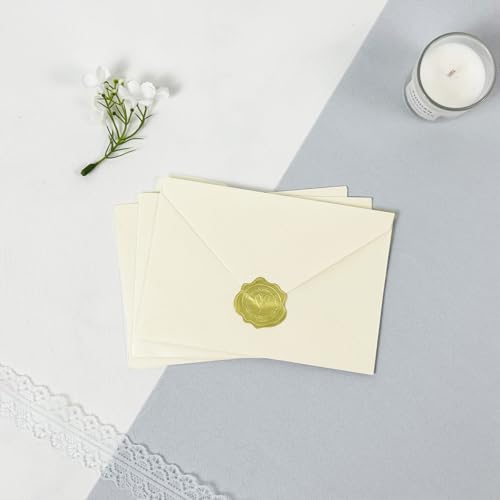 50 PCS Pearl Ivory 4x6 Envelopes for Invitations, A4 Wedding Envelopes | white Shimmer Envelopes for Invitation,Perfect for Wedding Invitation Cards,Birthday RSVP Invite,4.25 x 6.25 inches - color: Ivory, size: 4x6