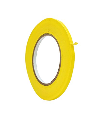 WOD CFTC6 Console Artist Tape Made in USA Yellow, 1/4 inch x 60 yds. Flatback Paper Marking/Labeling Tape Residue Free, for Watercolor Paper to Prevent Tearing - color: Yellow, size: 1/4 in. x 60 yds