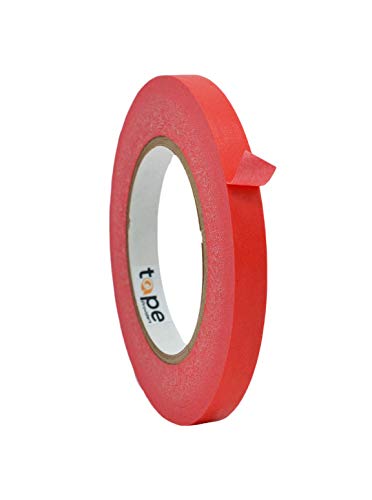 WOD CFTC6 Console Artist Tape Made in USA Red, 1/2 inch x 60 yds. Flatback Paper Marking/Labeling Tape Residue Free, for Watercolor Paper to Prevent Tearing - color: Red, size: 1/2 in. x 60 yds