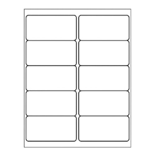 (200 Sheets, 2000 Labels) Sticker Paper, 2" x 4" Shipping Address Labels, 10 Per Page Self Adhesive Mailing Label for Laser and Inkjet Printers - size: 2"X 4"(10UP), style: 200 Sheets