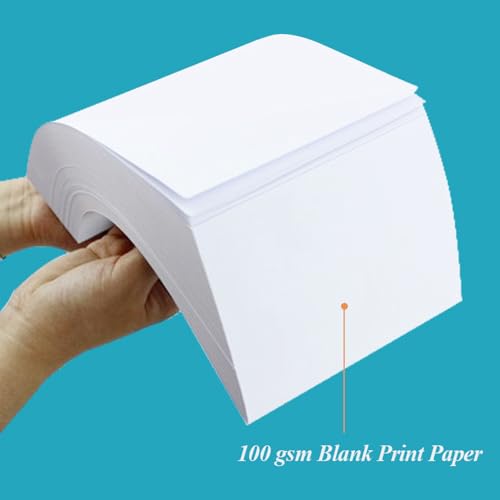 (4-Pack) 8.5" x 14" Blank Print Paper - 200Sheets/400Pages Blank Loose-Leaf Paper, Legal Size Printing in Office/Home/School, 100gsm Blank Paper - size: 4-Pack(8.5" x 14")